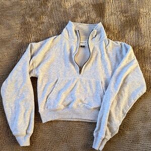 New American Eagle cropped sweatshirt-Half Zip